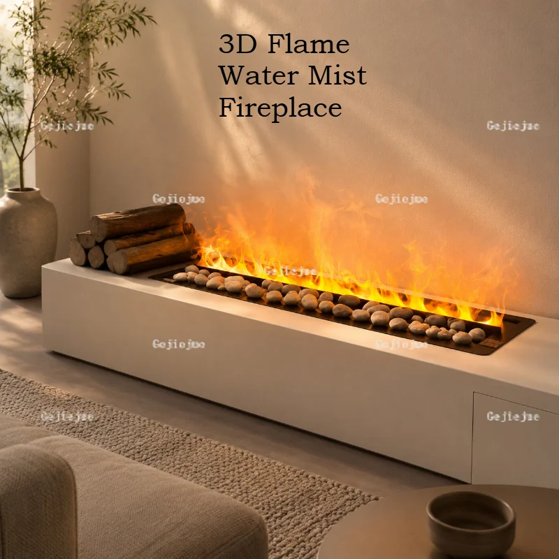 Electric Fireplace 3D Flame Water Mist Fireplace Smart Remote Control Indoor Decorative Fireplace mist technology firebox firepi