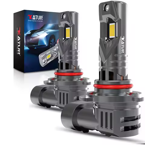 Katur 2x H8 H11 Led Car Light Headlight New 100W 20000LM LED Canbus Turbo Fog Lamp 6000K 12V Diode Super Bright High Power Bulb