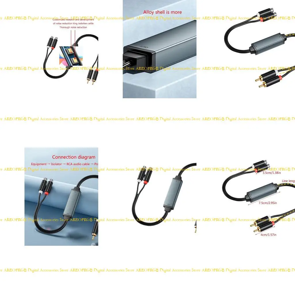 

E21E Ground Noise Isolator Noise Canceller Perfect for Music Enthusiasts