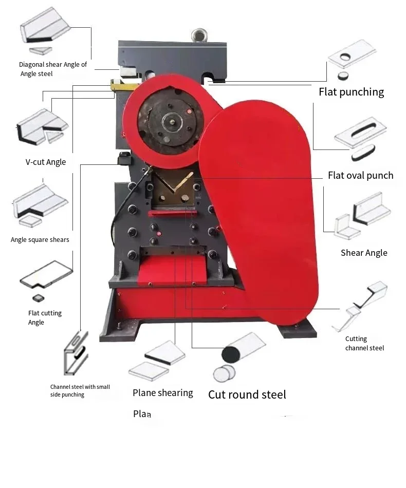 Cnc Angle Punching Marking Shearing Machine Angle iron Bending Cutting Punching Machine For Sheet Meta