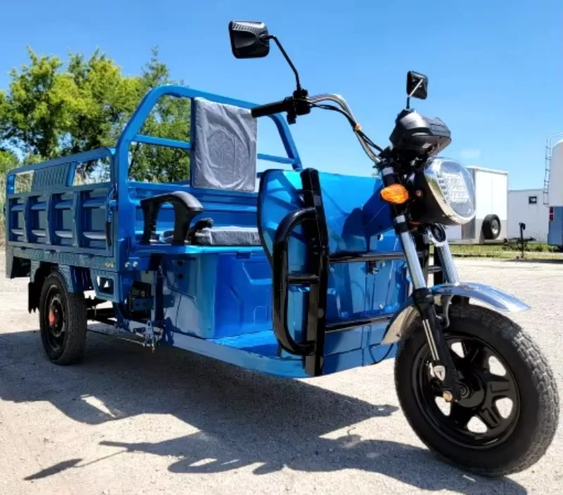 Open Body Electric Triciclo Hot-Selling 2026 Adult Electric Tricycle 1.6 Meters Long with Automatic Unloading Function