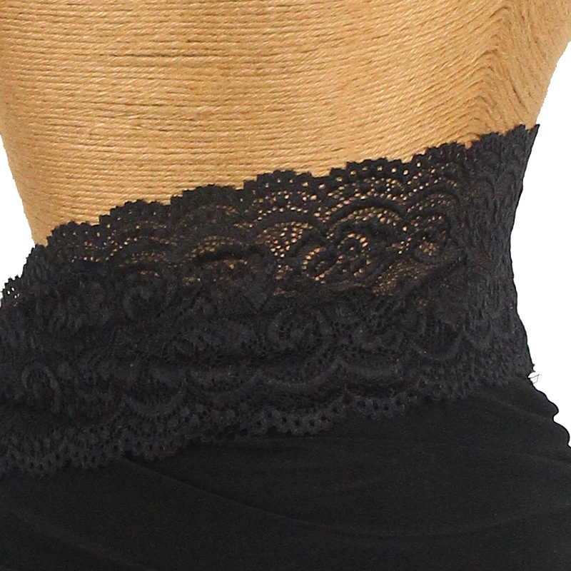 Irregular Black Lace Latin Dance Skirt Adult Rumba Dance Clothes Practice Wear Salsa Samba Dance Skirt Training Clothes DNV18988