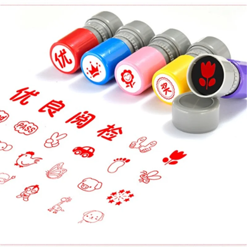 Children's car teachers school  ink gifts self ink stamps cartoon children's plastic photosensitive stamps, customized ink stamp