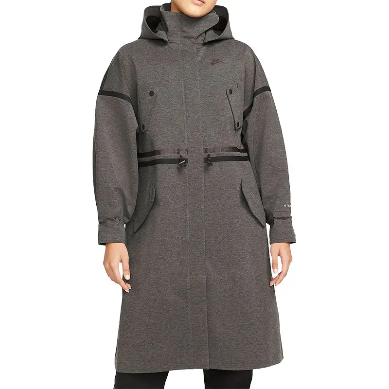 Giacca sportiva lunga con cappuccio da donna Nike Tech Pack originale DM6167-032