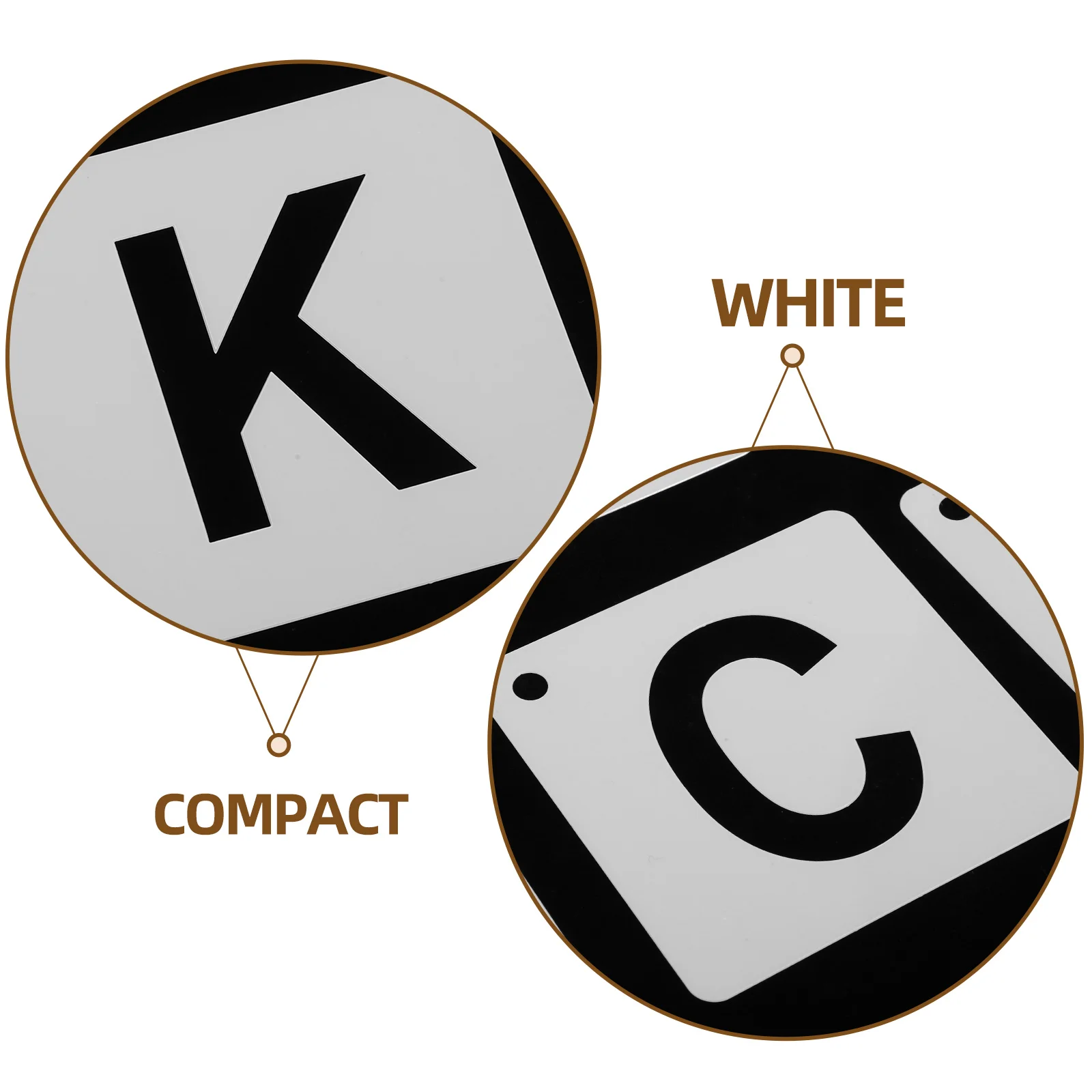 Alphabet Stencils A-Z Letters Drawing Templates Large Size Easy Clean Portable Kids Education Literacy Development Small Letter