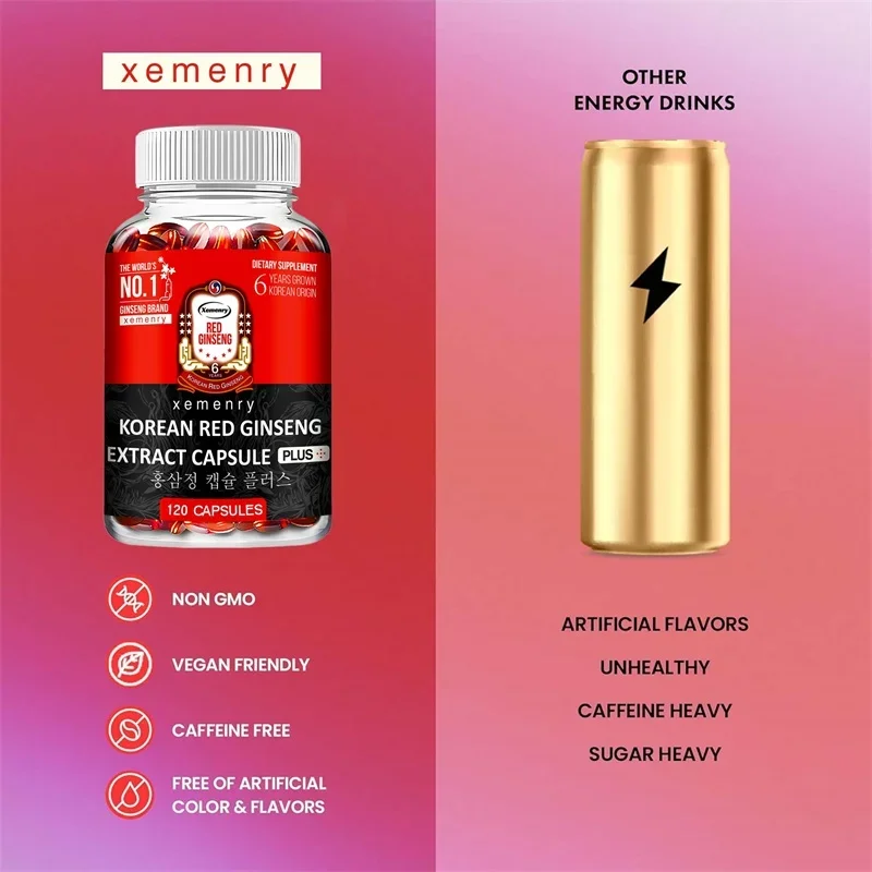 Korean Red Ginseng Extract - Supports Increased Energy, Mood, Endurance and Performance, Improved Muscle Mass - Image 3