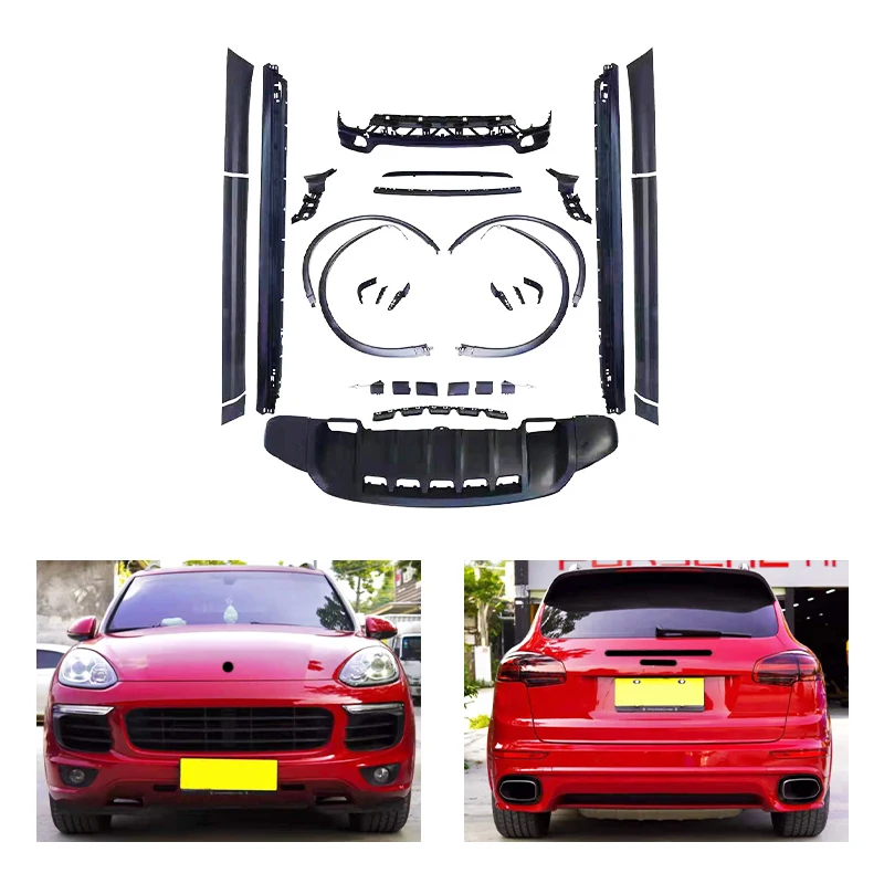 Classic Car Restomod Body Kits2015-2017 958 Car Modification Upgrade GTS Front Bumper Lower Guard Plate Rear Bumper Body Kit For