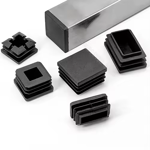 Rectangular Square Plastic Black Blanking End Cap Tube Pipe Insert Plug Bung Stopper Cover Furniture Foot Pads 10x10mm-200x200mm - Image 3