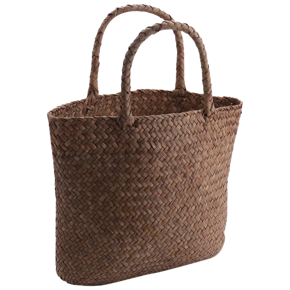 Casual Straw Bag Natural Wicker Tote Bags Women Braided Handbag For Garden Handmade Mini Woven Rattan Bags