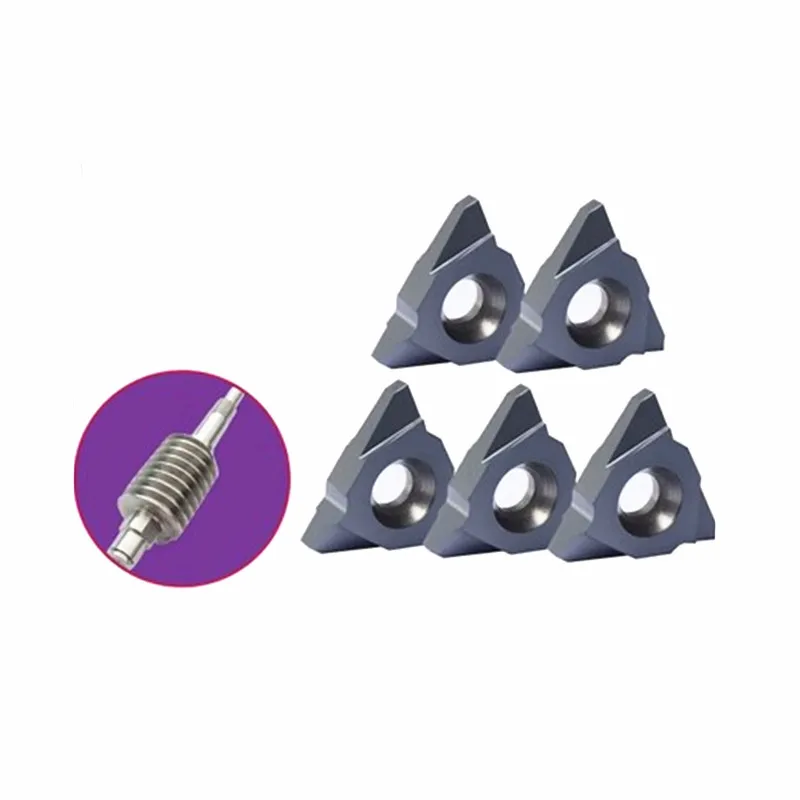 Inserções do Carboneto do Cnc da Linha do Sem-fim dos Peças 40 Graus M0.4 M0.5 M0.5 M1.25 M1.75 m2 M2.25 m3 M3.5 m4 m5 m6 Lâminas do Cortador de Trituração Peças 10