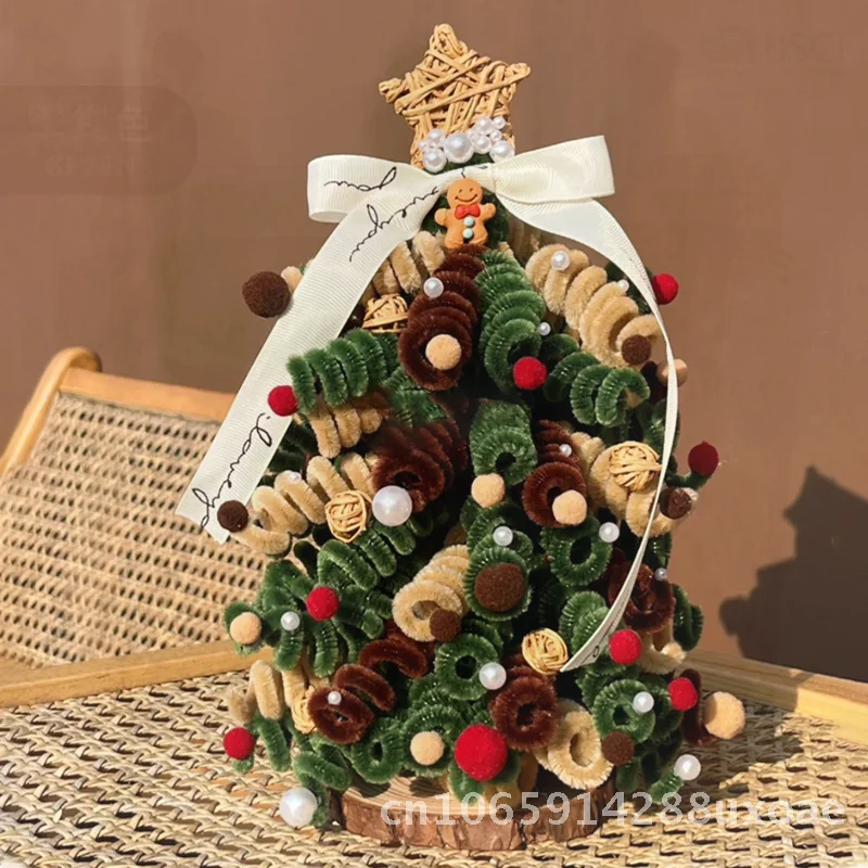 

Maillard DIY Christmas Tree Twist Bar Handmade Creative Desktop Ornament 20cm Plastic Gift for Girlfriend