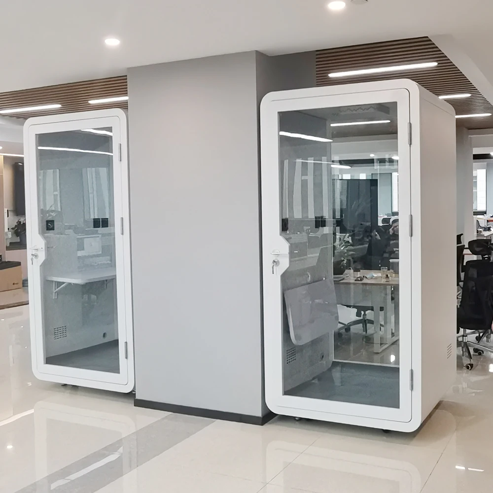 Modular Enclosure Private Workspaces Mobile soundproof room Silent Booth Interview Pod for Company Employees Use Space