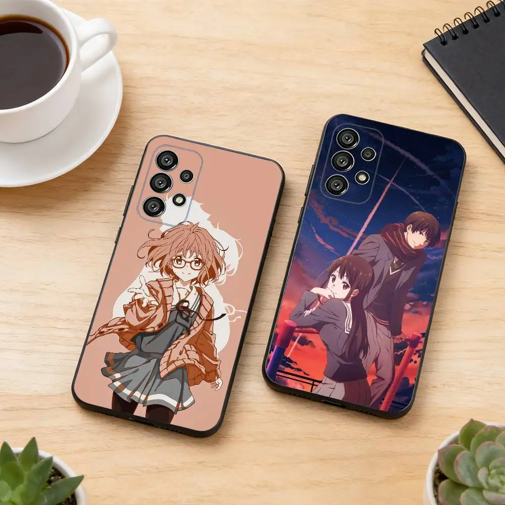 Anime Beyond the Boundary Phone Case For Samsung S25,S24,S21,S22,S23,S30,Ultra,S20,Plus,Fe,Lite,Note,10,Black Cover