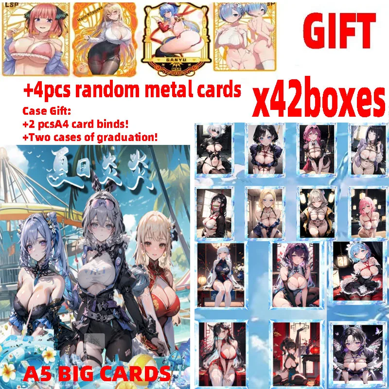 2024 Wholesale Case Goddess Story Taoka Creative Summer A5 Cards Waifu Booster Box Tcg Toys And Hobbies Gift