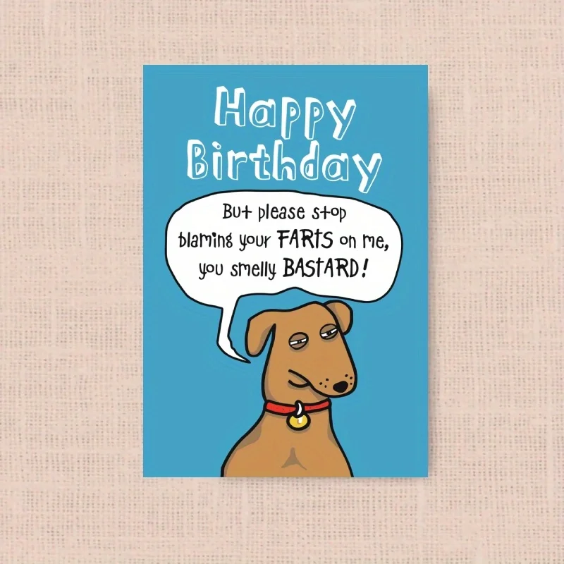 1pc, birthday card, funny birthday card for her, husband birthday card, best friend birthday card.