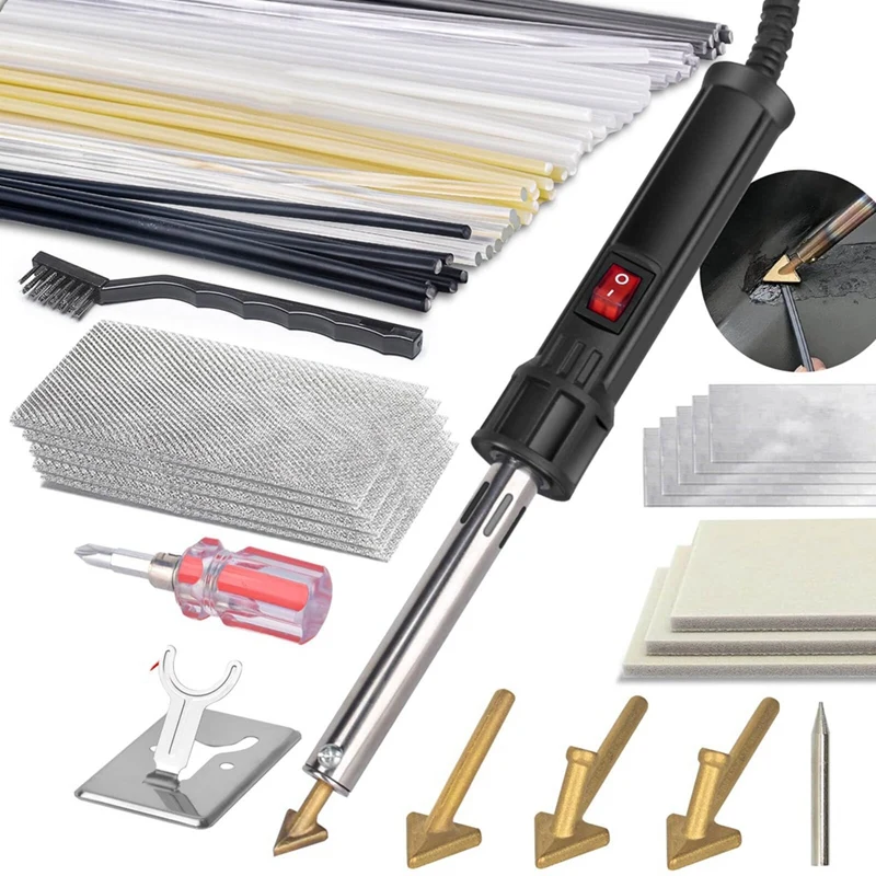 150W 3-In-1 Kunststof Lasser, Plastic Lasset, Soldeertips Plastic Lasser Kit Voor Diy, Bumper Kajak Reparaties