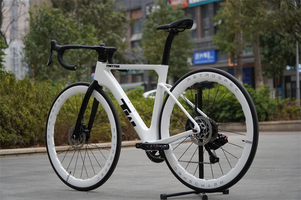 

TWITTER R15pro Electronic Shifting EDS-2*14Speed T1000 Carbon Road Bike Hydraulic Disc Brakes 44/46/48/50/52/54/56cm bicycle