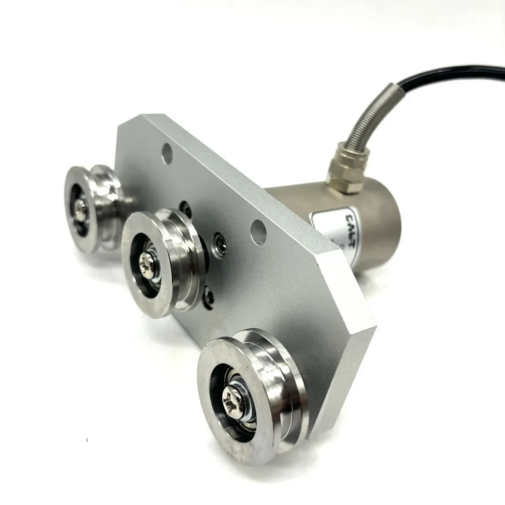 Three wheel slip tension sensor automatic through spindle tension textile yarn metal ribbon 30kg LCZL-B07 DYZL-107-300N