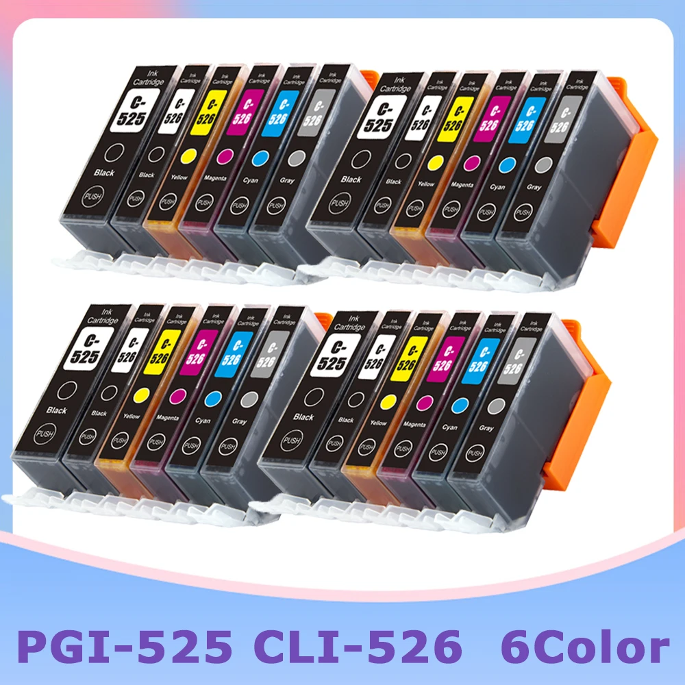 pgi 525 cli 526 cartuchos de tinta para canon pixma ix6550 ip4850 mg5150 mg5250 mg6150 mg8150 mx885 mg5350 impressora pgi525 01