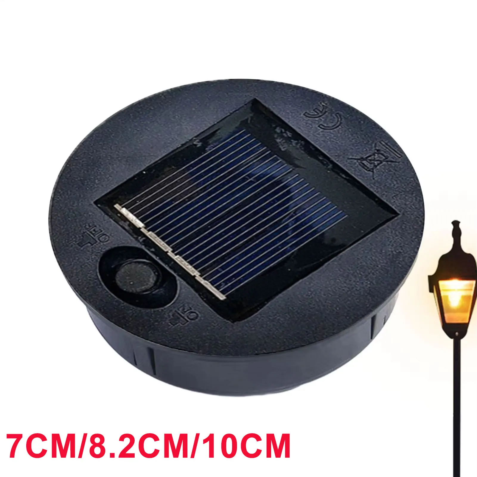 7CM/10CM Solar Light Replacement Top 1.2V Waterproof LED Solar Panel Lantern Lid Light Solar Lantern Top Outdoor Decor Garden