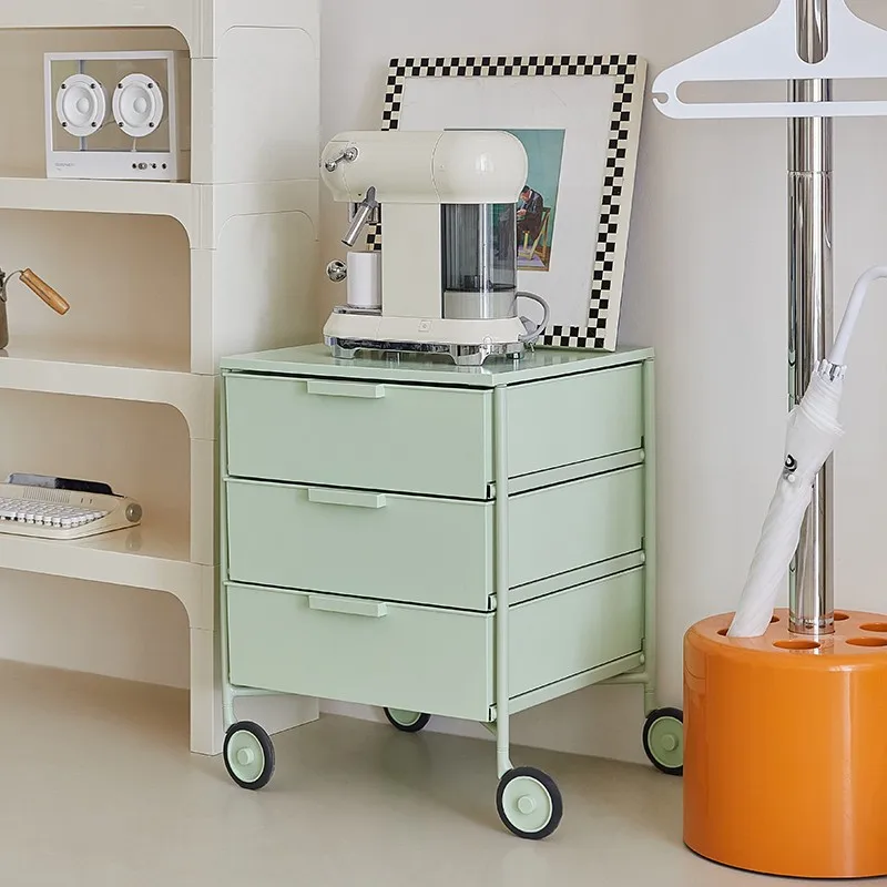 

Mobile storage cabinet Nordic home ins bedside table Creative simplicity Modern bedroom File cabinet Simple locker