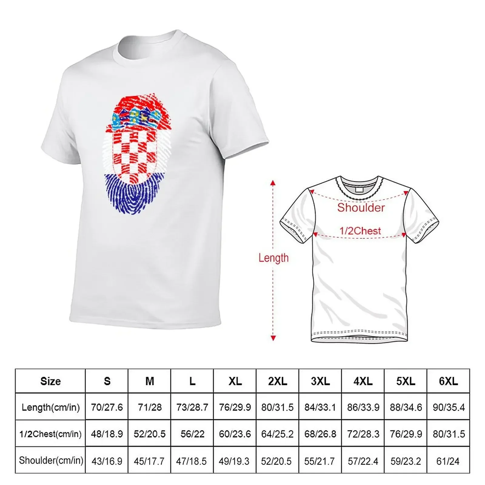 Identity Croatia T-Shirt quick-drying vintage oversized t shirt men