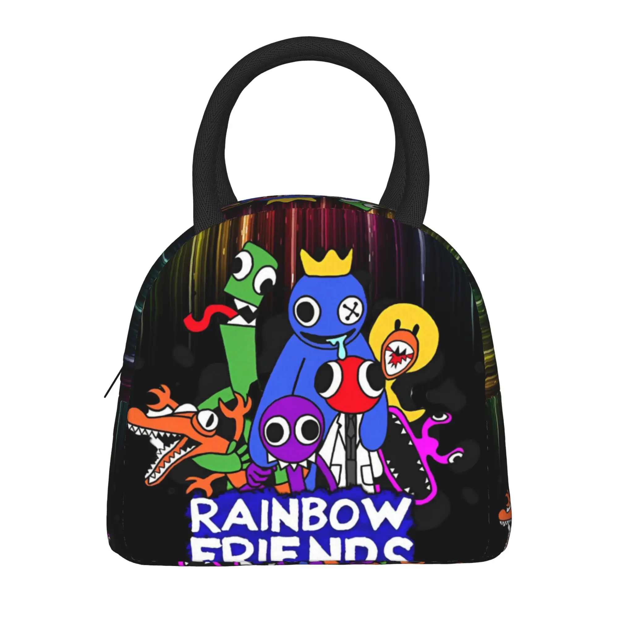 rainbows Cartoon Anime friends Thermal Insulated Lunch Bags for School  Portable Food Bag Men Women Thermal Cooler Lunch Boxes