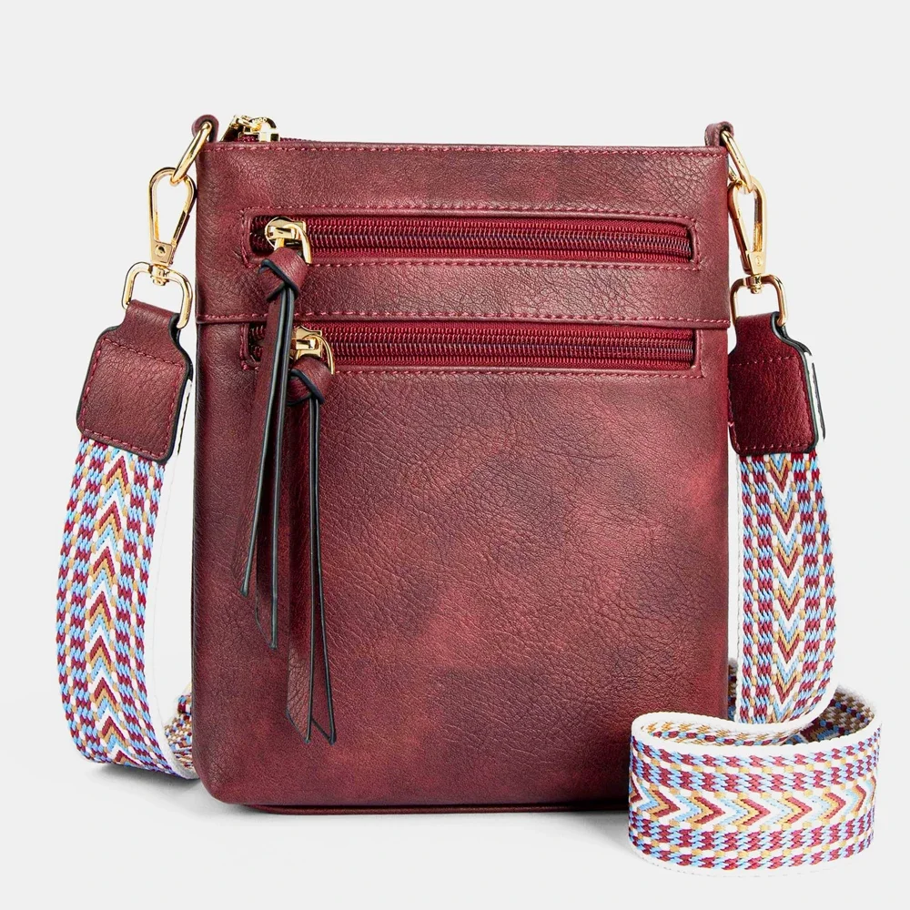 New Casual Double Zipper Women's Single Shoulder Crossbody Bag Retro Simple  Crossbody Bag Multifunctional Сукні Для Вечірок image 6