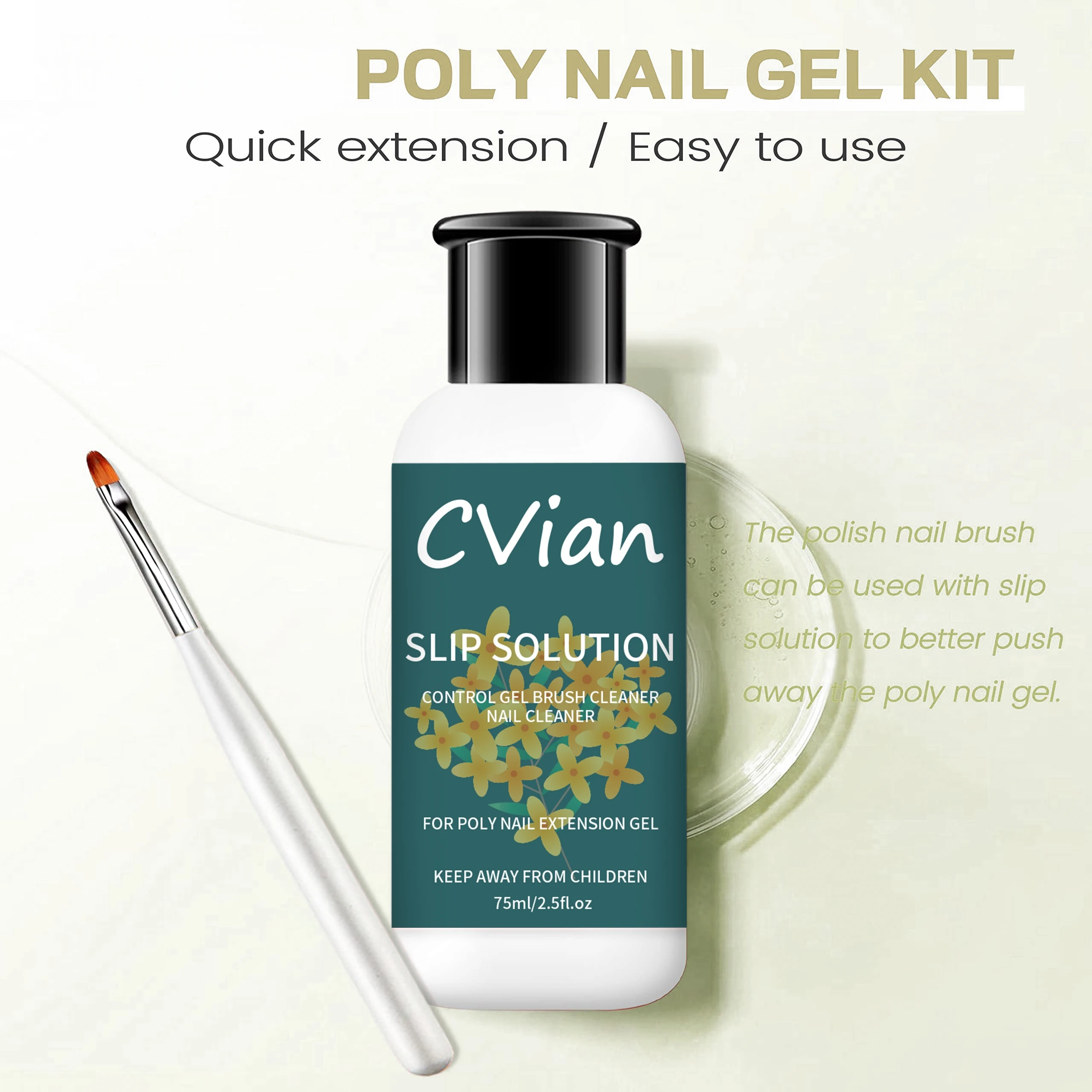 Kit de Solução Deslizante de G - Polygel Nail Kit avaliação e preço