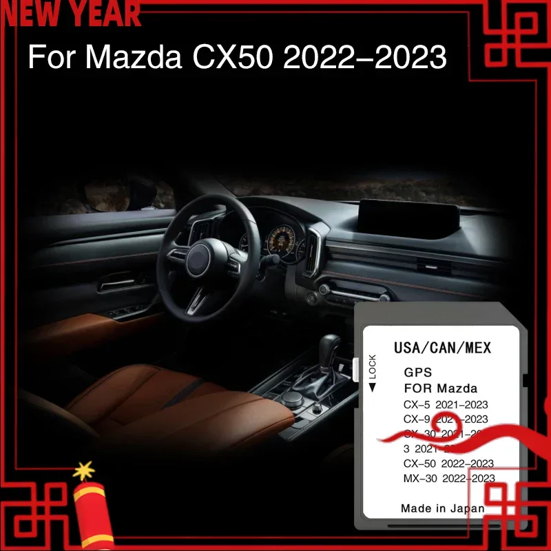 

Использование для Mazda CX50 2022 2023, автомобильная навигация, карта Спульта, карта памяти SD, обложка для карты памяти, канадская Мексика, обновление системы, данные