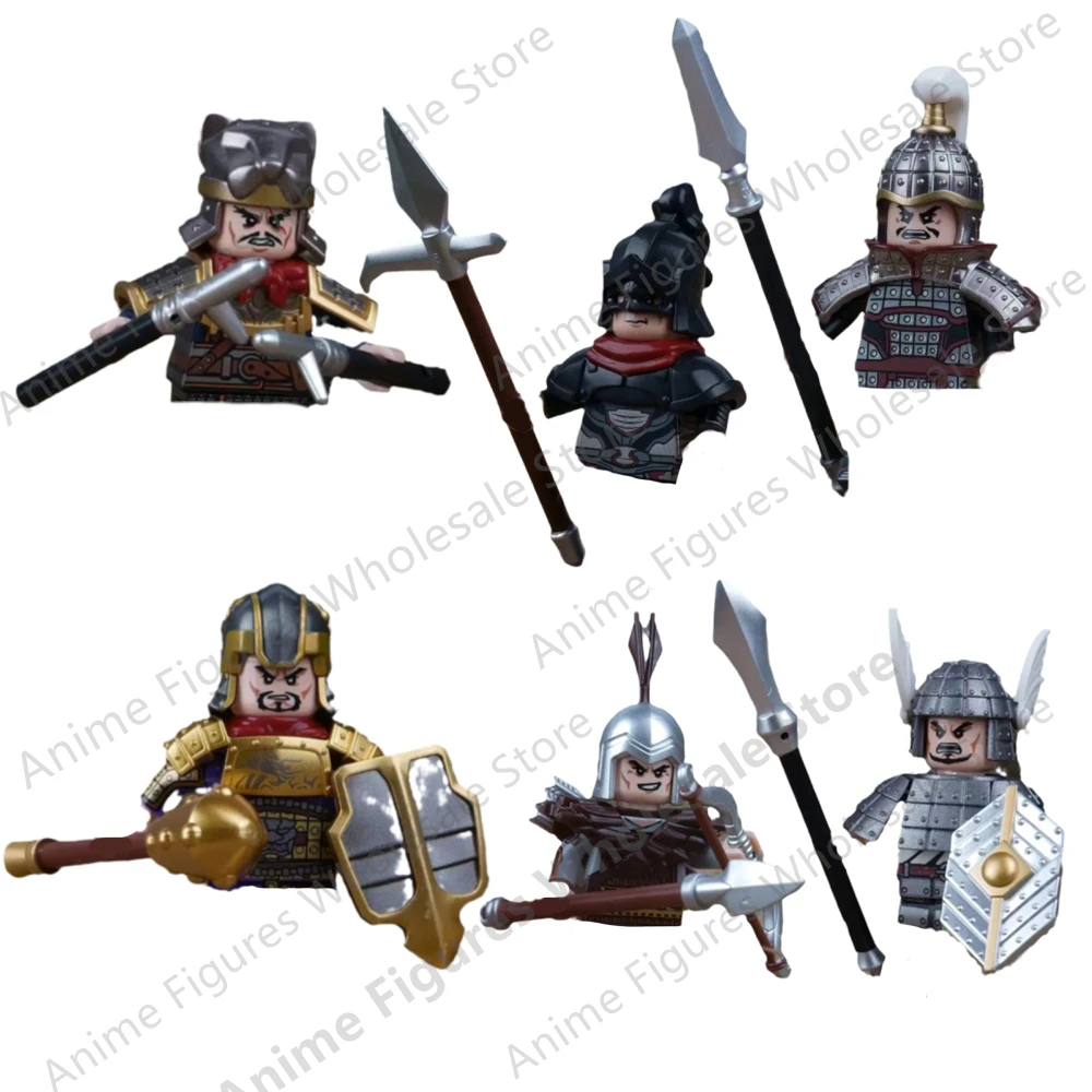 Medieval Military War Armored Warrior Hero Mini Action Figure Building Blocks Soldier Weapon Bricks Toys For Children Gifts