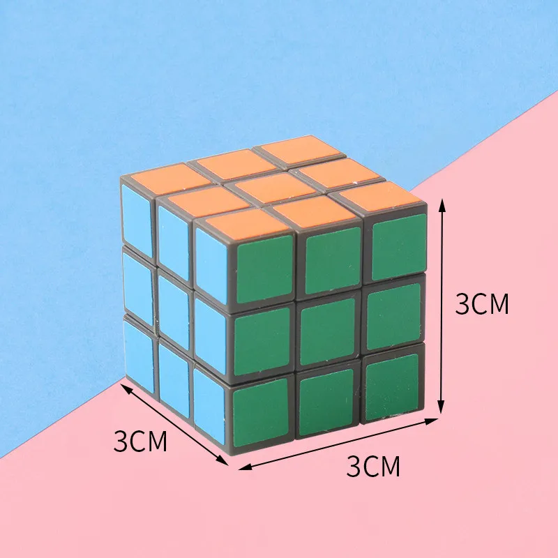 12 sztuk/partia 3cm mała kostka 3x3x3 dzieci Mini prędkość magiczna kostka wczesne edukacyjne Puzzle Cube zabawki Kingdergarten zabawki prezent dla dzieci