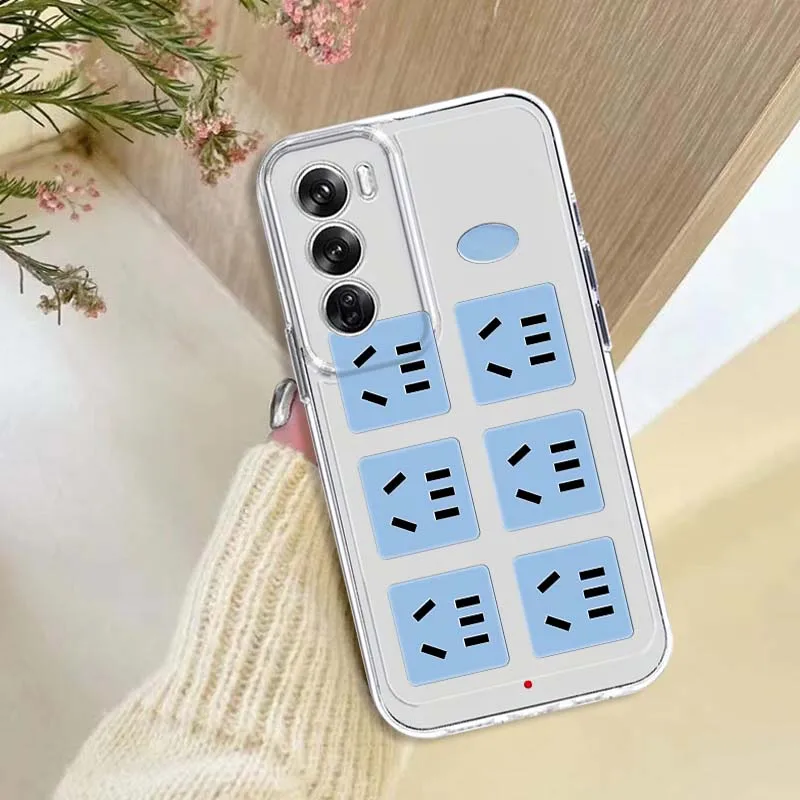 Creative Insertion Illustration For OPPO A11 A16 A55 A56 A57 A72 A52 A73 A74 A54  Find X5 X6 X7 Ultra Pro 5G Transparent Case view 6