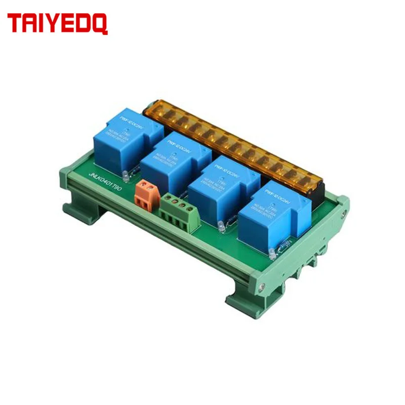 

High-Power Relay Module 30A12V24V Conversion Type Normally Open PLC Amplifier Board 4-Way DC Module