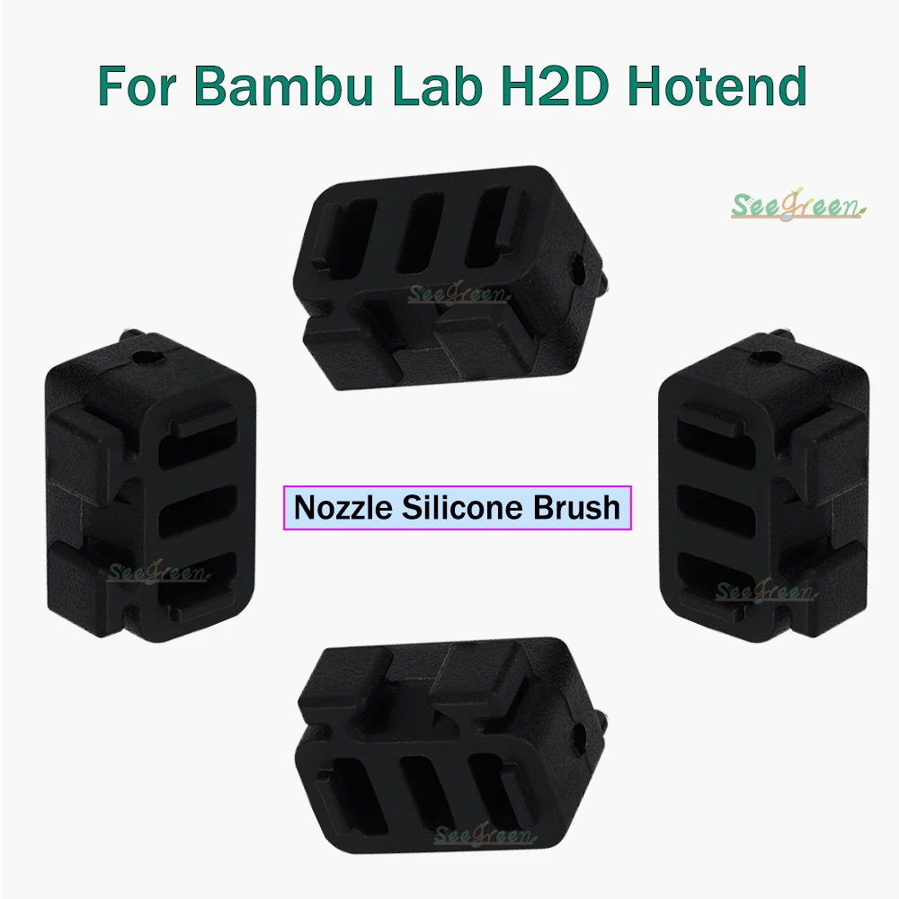 جديد فوهة ممسحة ل بامبو مختبر H2D hotend 1/2/3/4/5/10 قطعة ل بامبو مختبر H2D Hotend فوهة سيليكون فرشاة تنظيف أداة