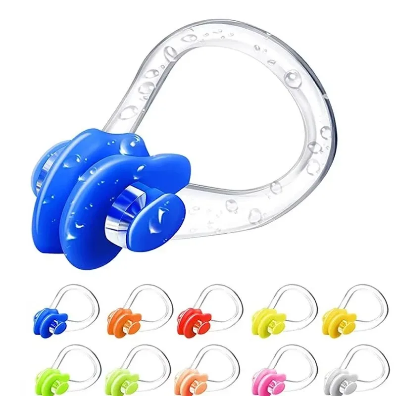 Reusable Soft Silicone Surfing Nose Clip, Adult and Children's Swimming Pool Accessories, Swimming Equipment