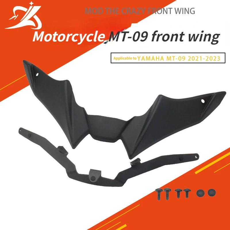 

Motorcycle Modification Accessories Are Suitable for Yamaha MT-09 Headlight Beak Fairing Lower Cover Fixed Wind Front Wing