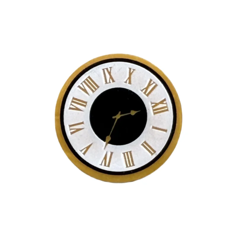 Small particle building block MOC 67095 4 * 4 round glossy surface domestic third-party printing clock spare parts DIY toy