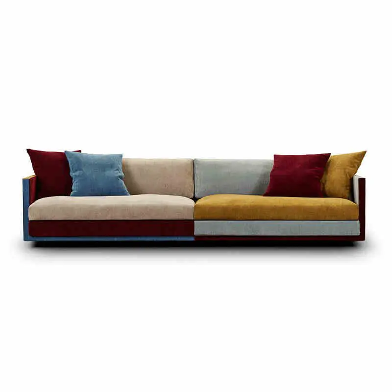 Nordic minimalist module retro straight sofa modern