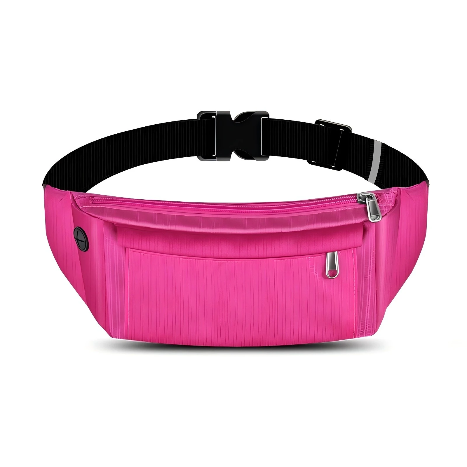 Running Waist Bag Waterproof Nylon Sports Belt Pouch Slim 4 Pockets Hidden Pocket Adjustable Men Women Gym