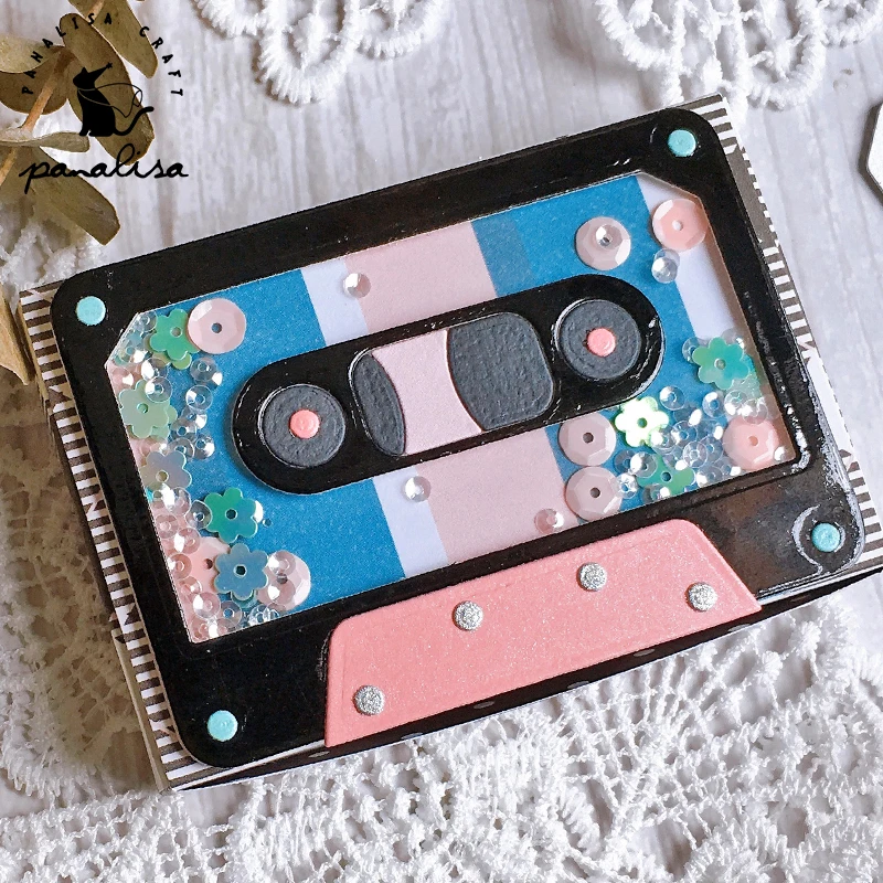 Panalacraft taśma magnetyczna box shaker metalu wykrojniki szablony DIY album Scrapbooking dekoracyjne wytłaczanie kartki DIY