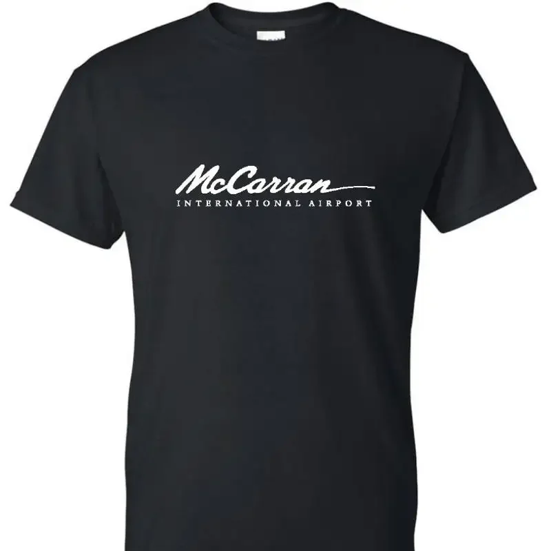 McCarran International Airport T shirt Las Vegas Nevada White Black