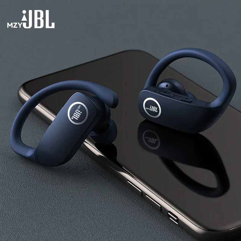 

mzyJBL Sport Wireless Earbuds Bluetooth Headphones Bass Sound Z9 Earhooks Stereo In-Ear Headset Dual-LED Display Built-in Mic