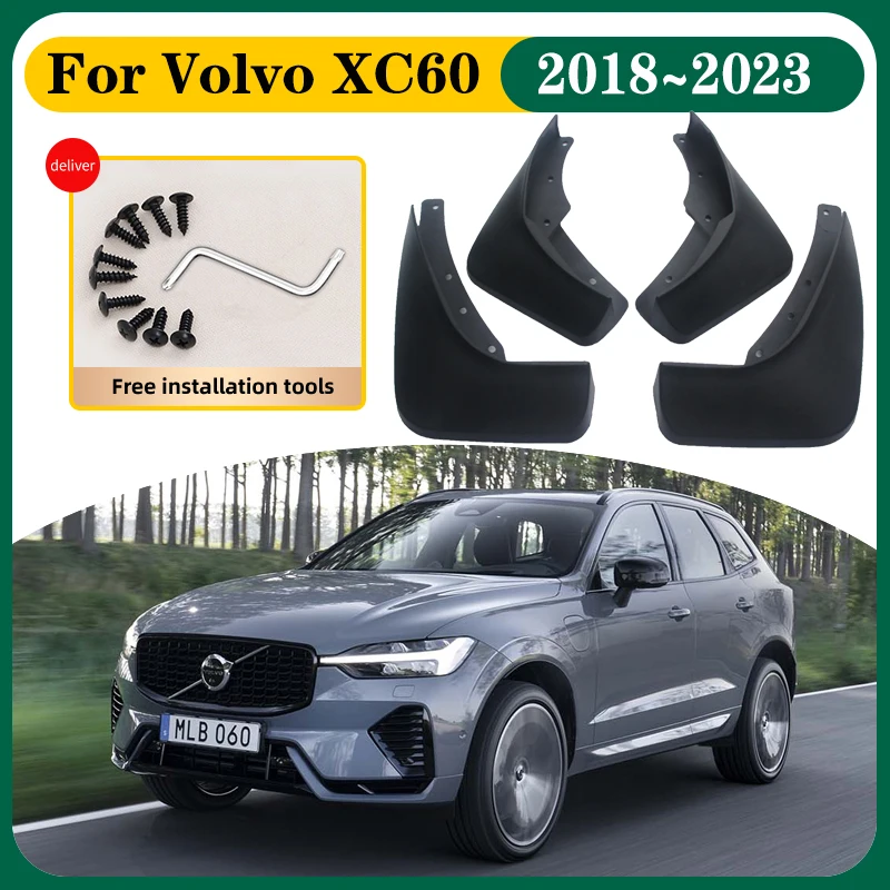 

Аксессуары Автомобильные Брызговики для VOLVO XC60 2018 2019 2020 2021 2022 2023 Автомобильные Брызговики от брызг аксессуары для передних и задних крыльев