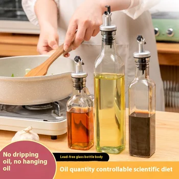 Clear Glass Oil Dispenser Bottle 1