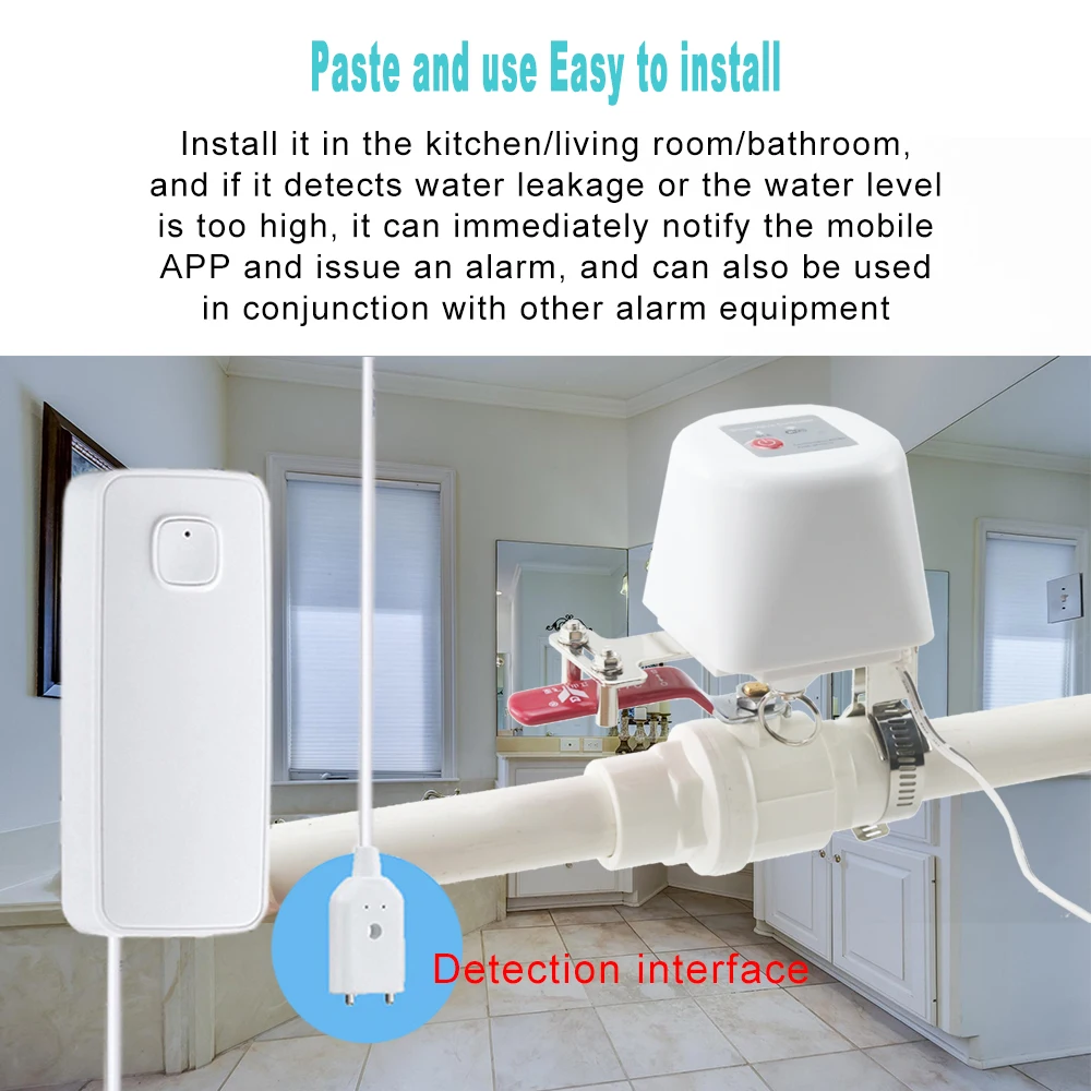 Tuya Smart Wifi Gas Manipulator Garden Water Timers Shut Off Valve Controller Support Alexa Google Assistant Smartlife