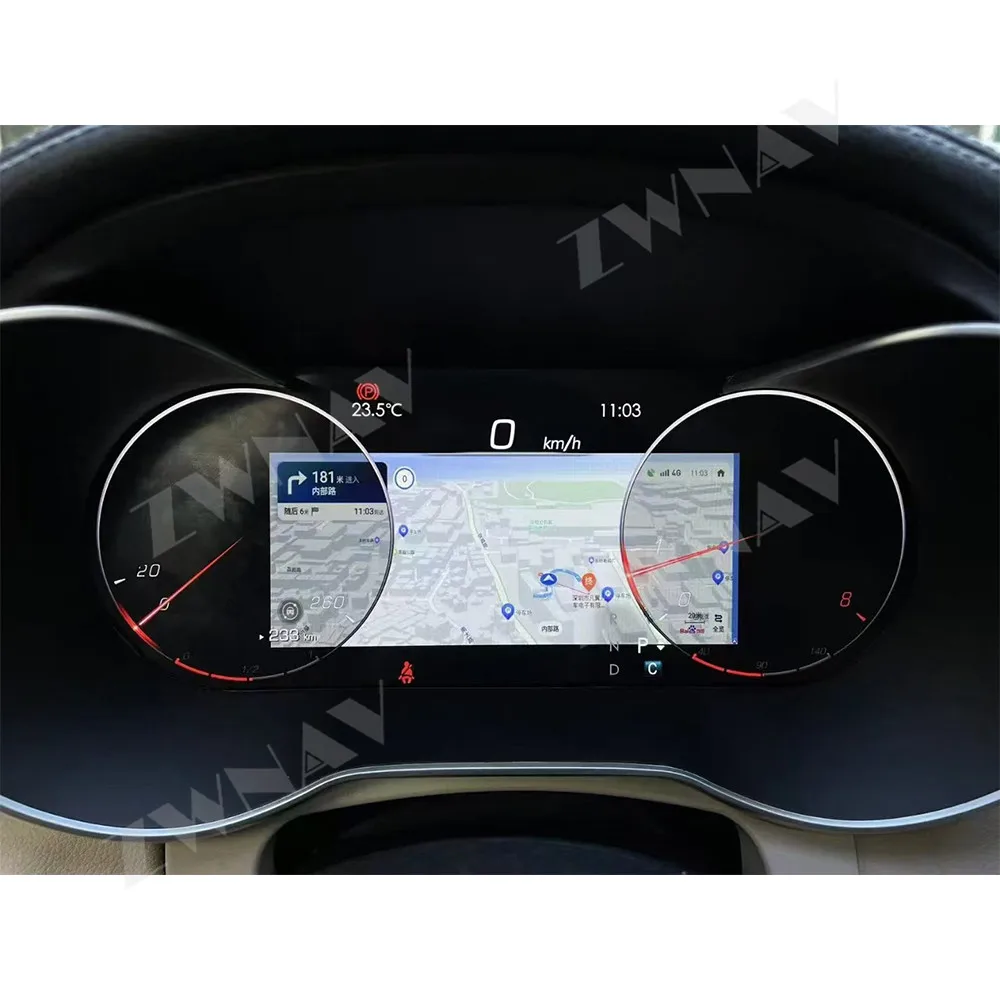 

ZWNAV LCD Digital Cluster Virtual Cockpit for Mercedes Benz C W205 GLC X205 2015-2021 Multimedia Player Speedometer Dashboard