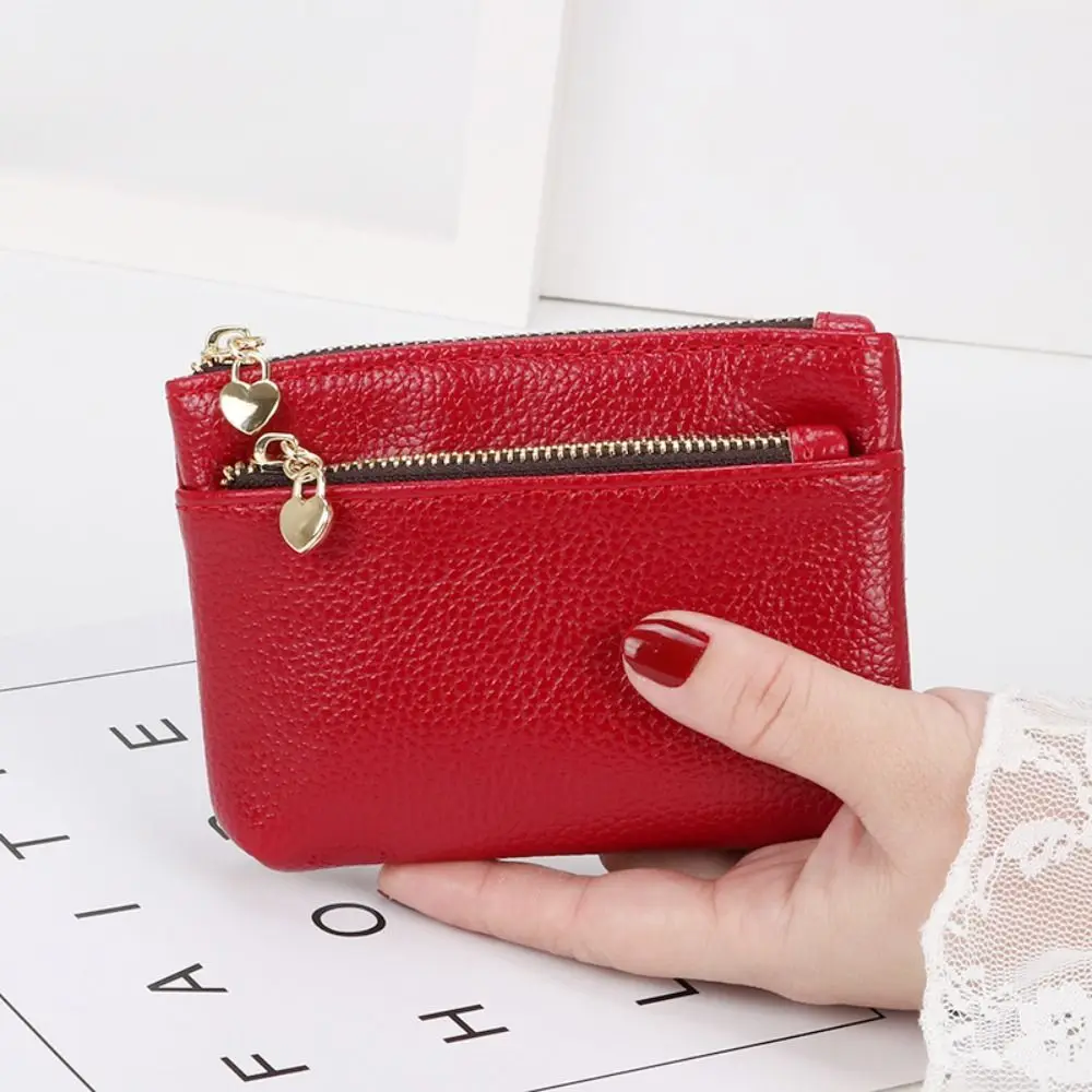 Frauen Pu Leder Geldbörse Mini Wechsel Geldbörsen Kinder Münz tasche Brieftaschen Schlüssel anhänger Reiß verschluss Beutel Karten halter