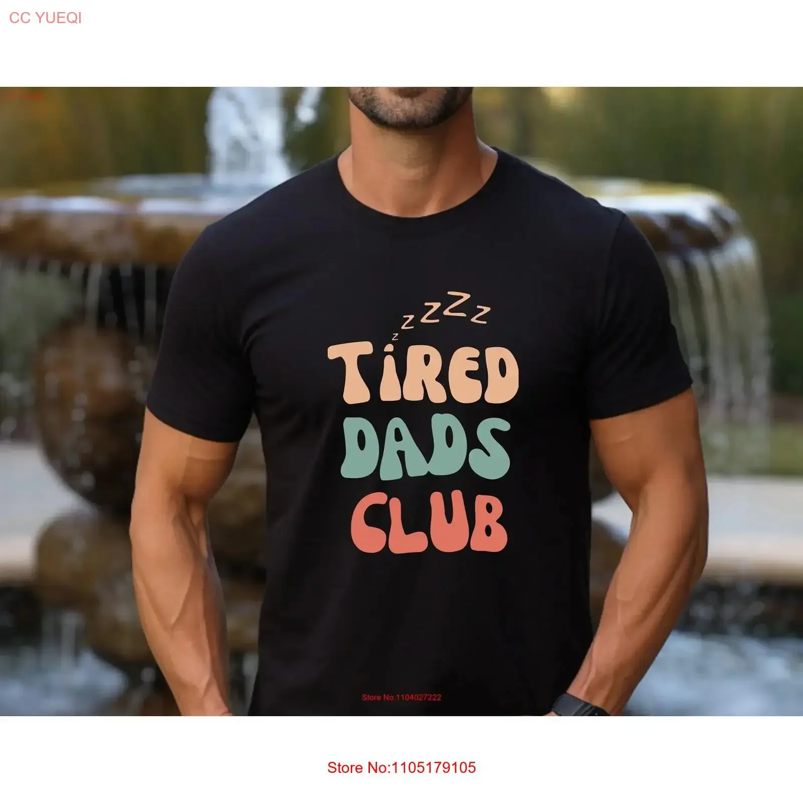Tired Dads Club T Shirt For Father Husband Idea Funny Dad Fathers Day New Cute Life vintage Washed Slightly Comfortable
