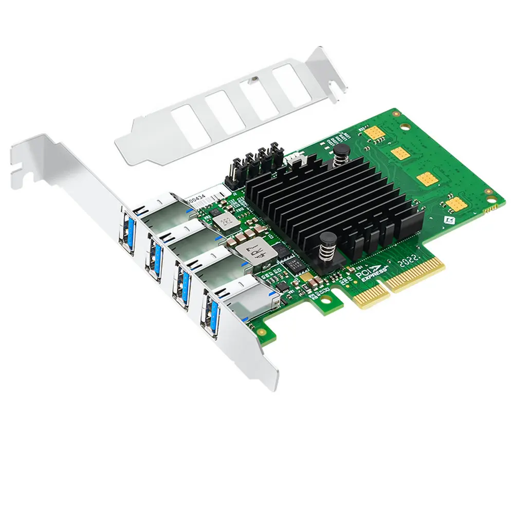 PCI-E 3.0 X4 Expansion Card Adapter 4channel  4*USB 3.0 ports PCIE PCI express adapter Card